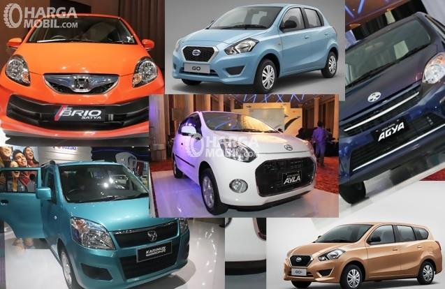 gambar menunjukkan banyak model mobil di pasar Indonesia dengan banyak warna