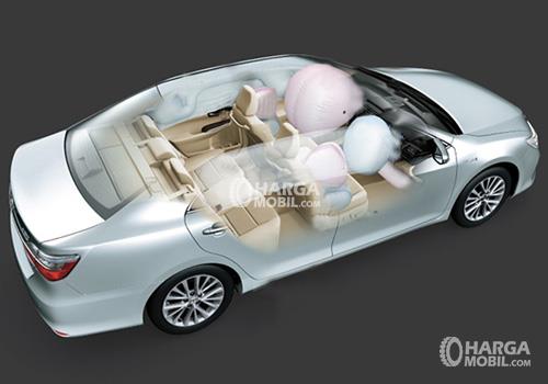 gambar fitur airbag toyota camry hybrid 2017
