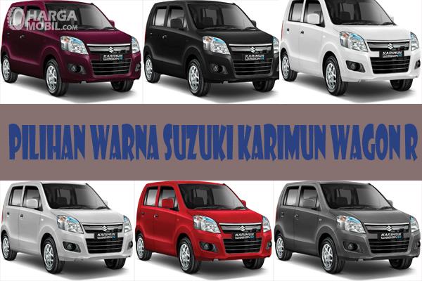 Gambar ini menunjukkan Suzuki Karimun Wagon R dengan warna yang berbeda
